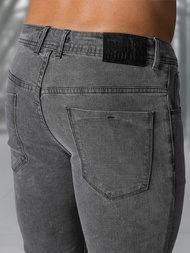 Ανδρικό τζιν παντελόνι γραφίτη OZONEE NB/MP0192GSZ