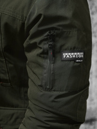 Ανδρικό χειμερινό μπουφάν Σκούρο πράσινο OZONEE JS/5M718/136