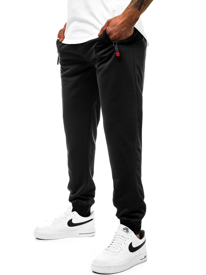 Ανδρικό παντελόνι φόρμας μαύρο JS/XW032S