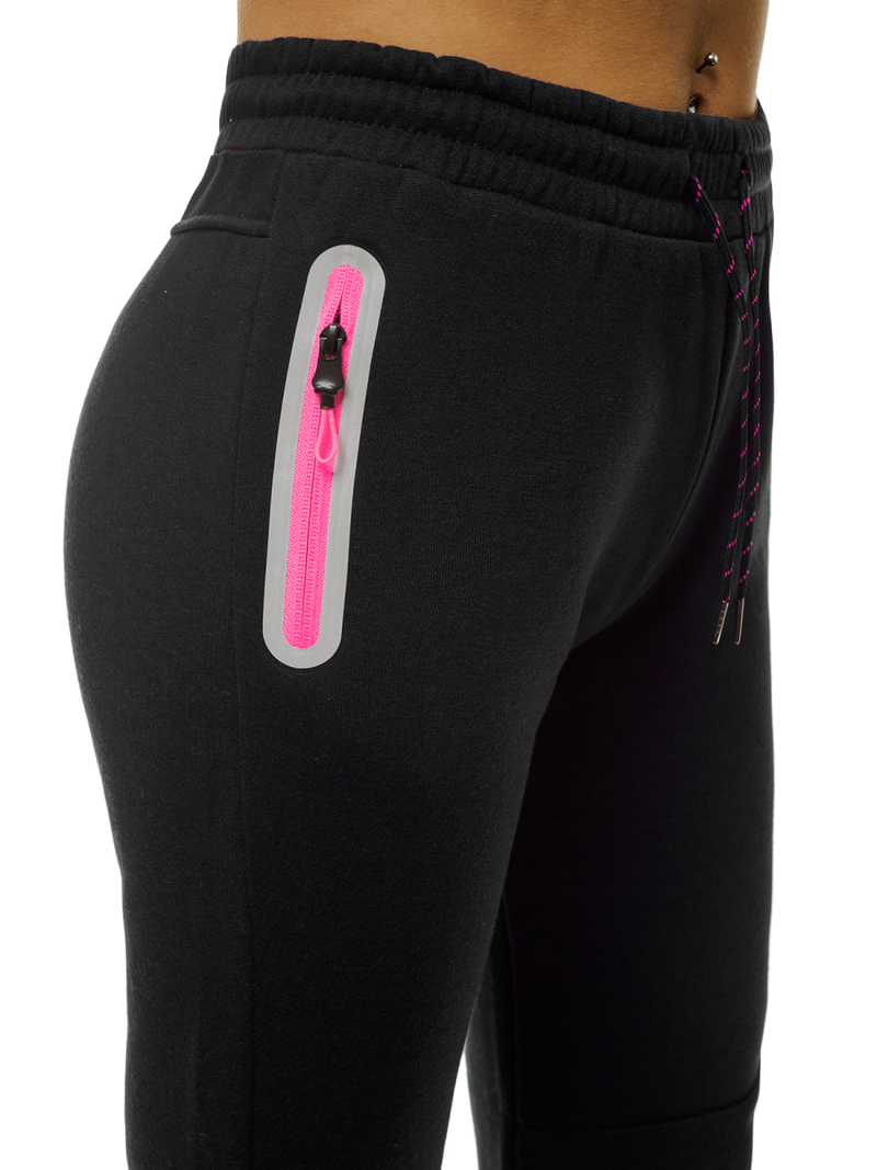 Γυναικείο παντελόνι φόρμας μαύρο OZONEE JS/KSW5006