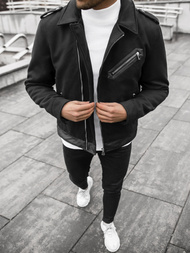 Ανδρικό μπουφάν μαύρο OZONEE JS/M15501