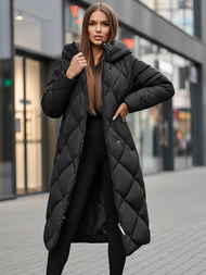 Γυναικείο μπουφάν μαύρο OZONEE JS/5M3173/392Z