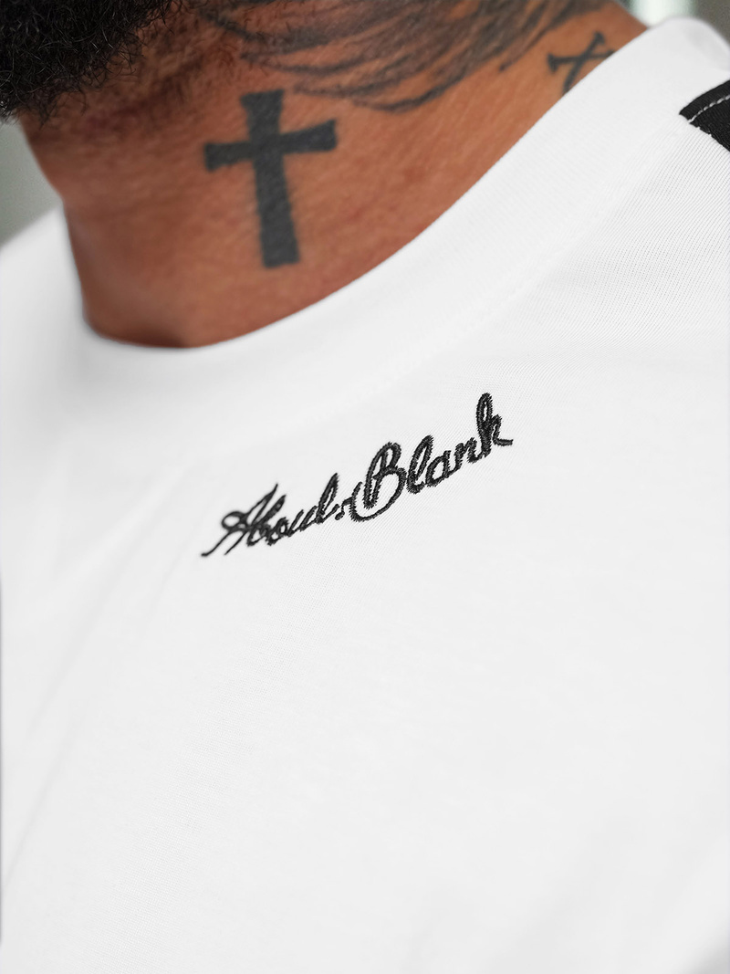 Ανδρικό μπλουζάκι λευκό OZONEE O/QQ1195