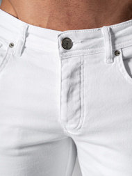 Ανδρικό τζιν παντελόνι λευκό OZONEE E/5348/01Z