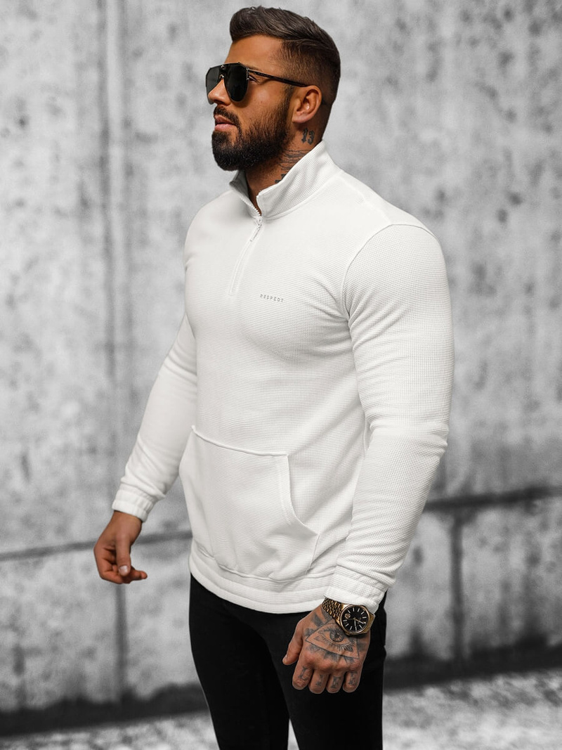 Ανδρικό Φούτερ eκρού OZONEE O/TB2302