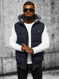 Ανδρικό αμάνικο μπουφάν ναυτικό μπλε OZONEE JS/84M3028/215