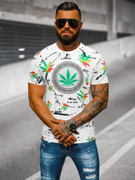 Ανδρικό μπλουζάκι λευκό OZONEE O/T131/1