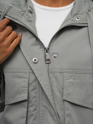 Γυναικείο μπουφάν Γκρί OZONEE O/G118Z