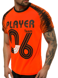 Ανδρικό μπλουζάκι πορτοκαλί OZONEE JS/KS2065