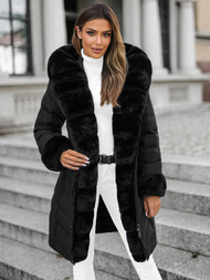 Γυναικείο μπουφάν μαύρο OZONEE JS/5M3156/392Z