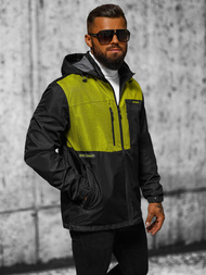 Ανδρικό μπουφάν μαύρο OZONEE JS/22M311/392