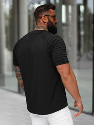 Ανδρικό μπλουζάκι μαύρο OZONEE JS/8T88/3Z