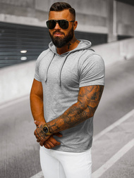 Ανδρικό μπλουζάκι Γκρί OZONEE JS/8T89/2