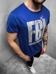 Ανδρικό μπλουζάκι μπλε OZONEE JS/SS100730Z