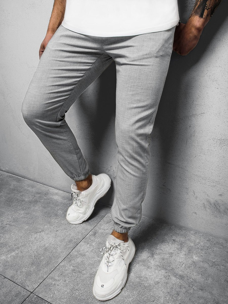 Ανδρικό σόρτς chino jogger γκρι OZONEE DJ/5539