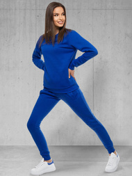 Γυναικεία αθλητική φόρμα μπλε κοβαλτίου OZONEE 03