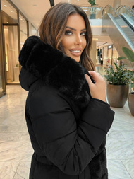 Γυναικείο μπουφάν μαύρο OZONEE JS/5M3158/392Z