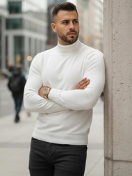 Ανδρικό πουλόβερ λευκό OZONEE V/V24503