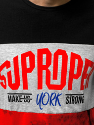 Ανδρικό μπλουζάκι μαύρο OZONEE JS/KS1974