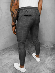 Ανδρικό παντελόνι chino Γραφίτης OZONEE DJ/2304/22