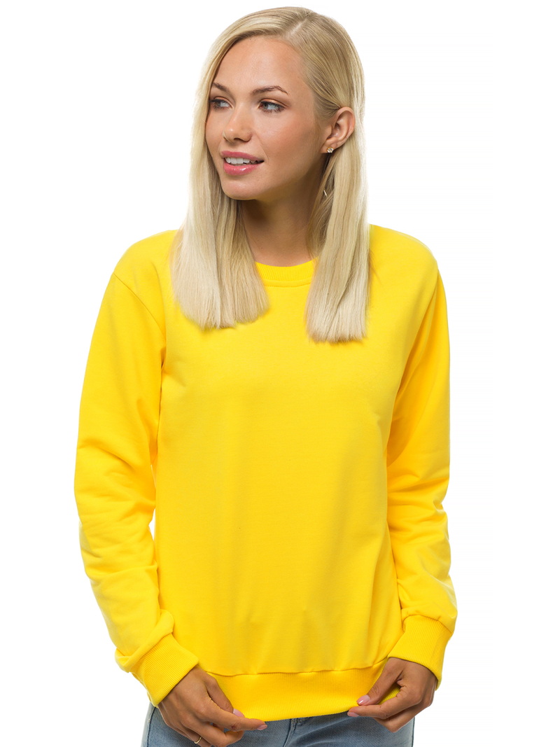 Γυναικείο φούτερ κίτρινο OZONEE JS/WB11002/28