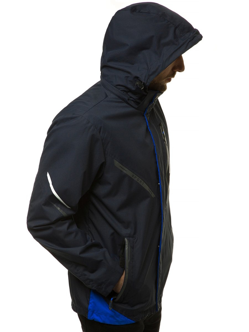 Ανδρικό μπουφάν ναυτικό μπλε OZONEE MG/2517