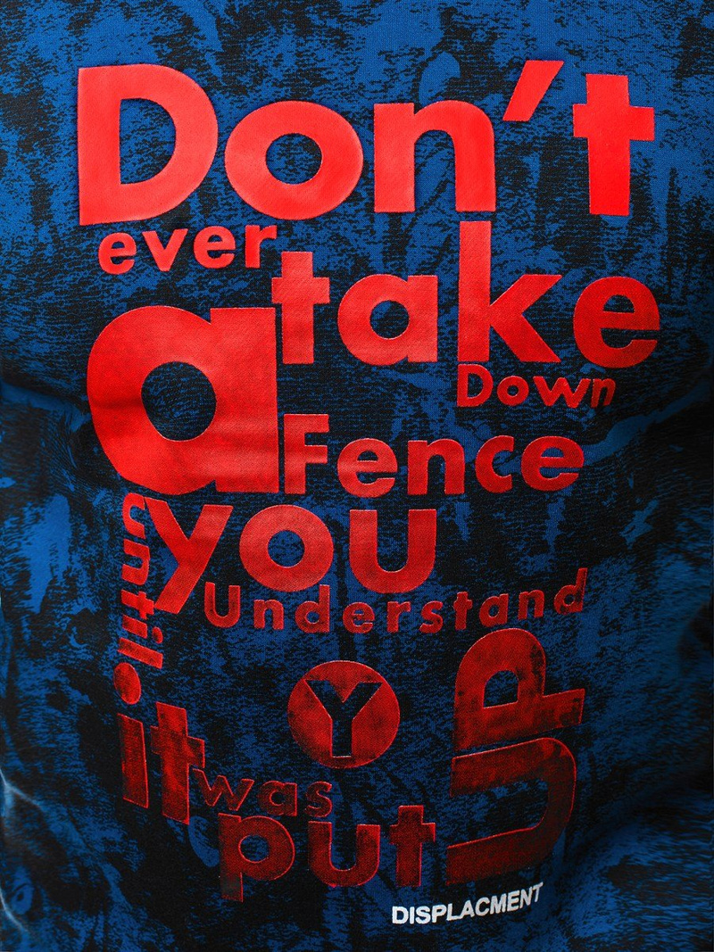 Ανδρικό Φούτερ μπλε OZONEE JS/DD677Z