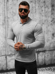 Ανδρικό μπλουζάκι με μακριά μανίκια Γκρί OZONEE O/B263