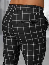 Ανδρικό παντελόνι chino μαύρο OZONEE DJ/5522Z