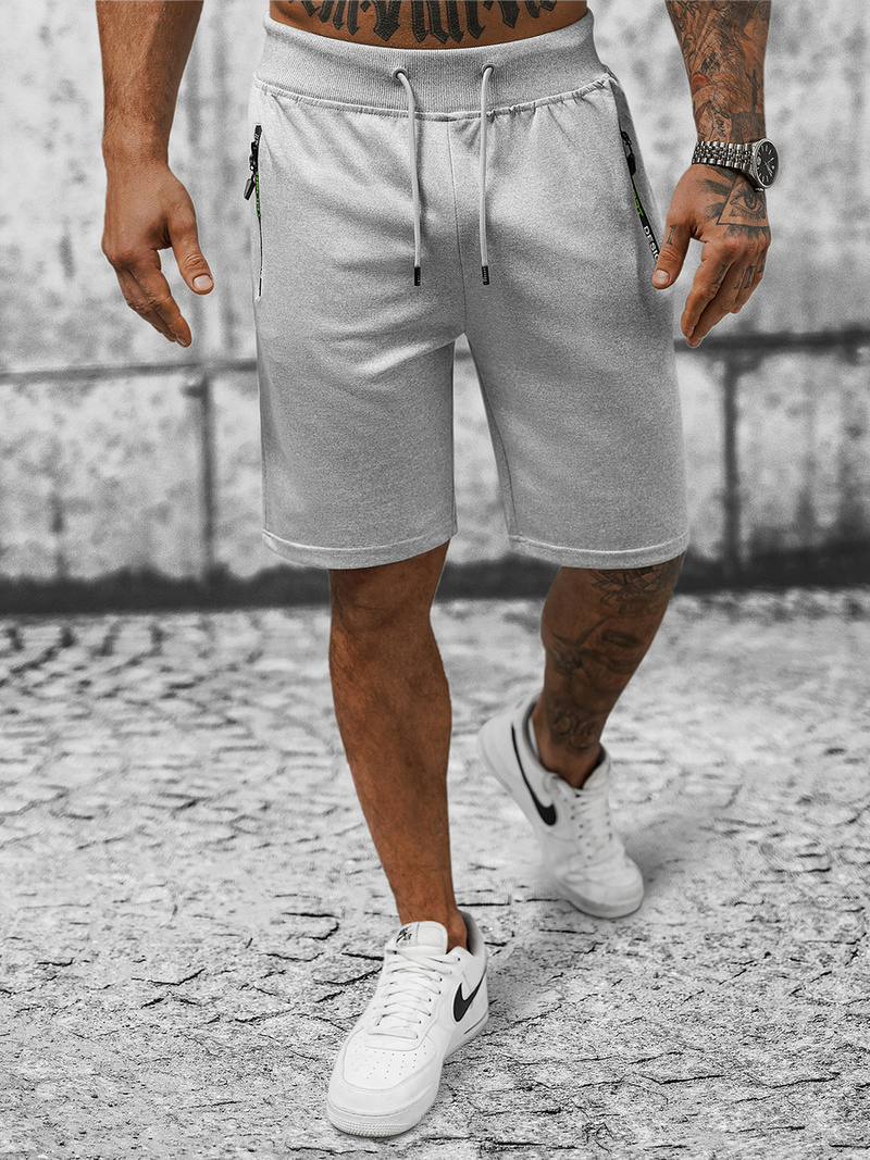 Ανδρικό σόρτς φόρμας γκρι OZONEE JS/8K296