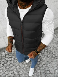 Ανδρικό αμάνικο μπουφάν μαύρο OZONEE JS/M805/392