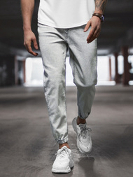 Ανδρικό τζιν παντελόνι γκρι OZONEE DP/780Z