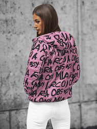 Γυναικείο μπουφάν αναστρέψιμο ανοιχτό-ροζ OZONEE O/H953