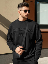 Ανδρικό Φούτερ μαύρο OZONEE JS/8B1953/3