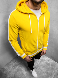 Ανδρικό Φούτερ με Κουκούλα κίτρινο OZONEE A/1009Z