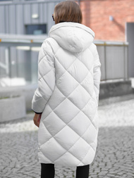 Γυναικείο μπουφάν λευκό OZONEE JS/5M3168/281Z