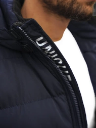 Ανδρικό χειμερινό μπουφάν ναυτικό μπλε OZONEE JS/M8107