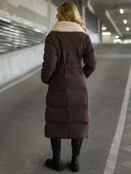 Γυναικείο μπουφάν Σοκολάτα OZONEE JS/16M9168/158