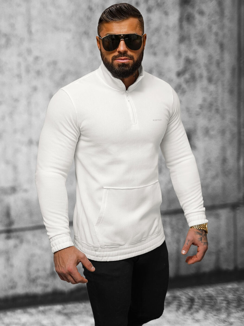 Ανδρικό Φούτερ eκρού OZONEE O/TB2302