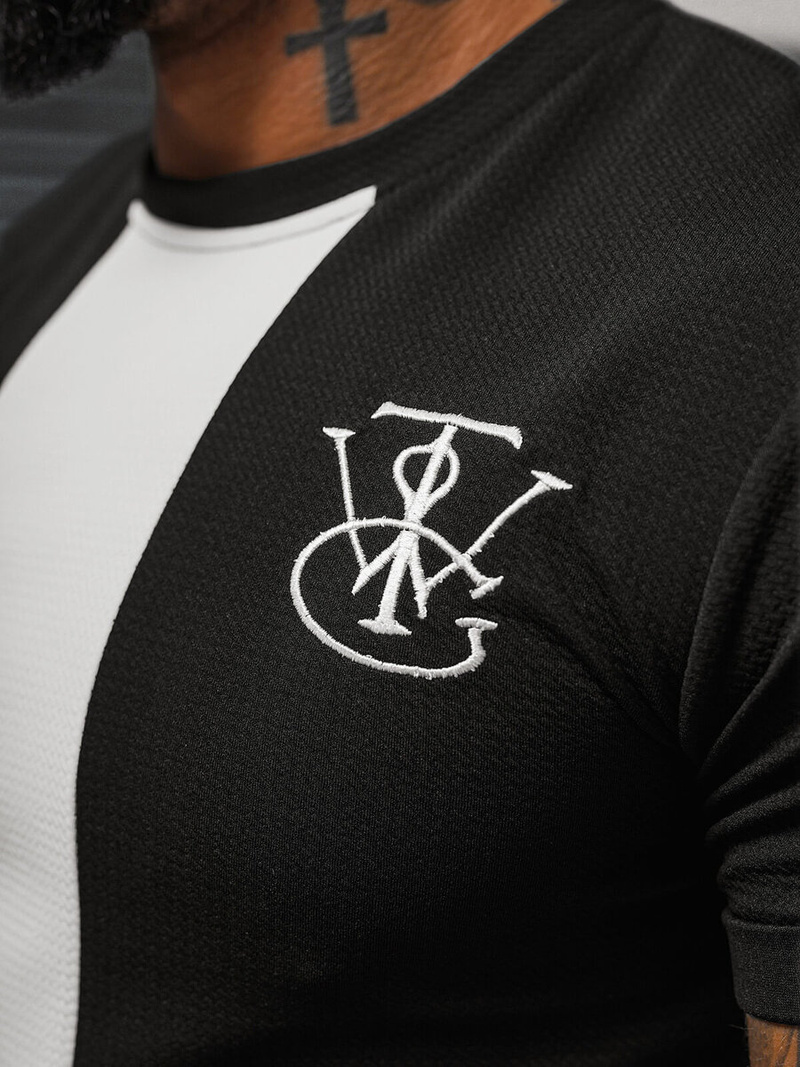 Ανδρικό μπλουζάκι μαύρο OZONEE O/L1184