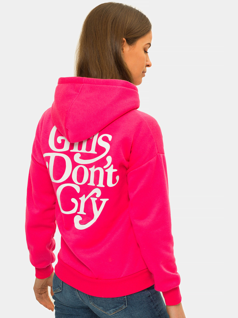 Γυναικείο φούτερ με κουκούλα Ροζ OZONEE JS/B26013