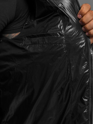 Ανδρικό χειμερινό μπουφάν μαύρη OZONEE O/M3205Z