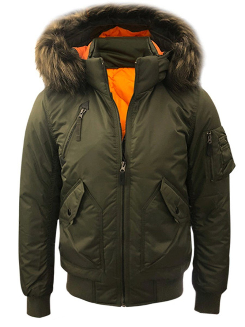 Ανδρικό χειμερινό μπουφάν πράσινο OZONEE O/99122