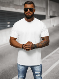 Ανδρικό μπλουζάκι λευκό OZONEE NB/MT3098