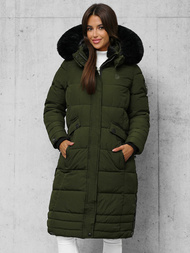 Γυναικείο μπουφάν χακί OZONEE O/W377