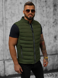 Ανδρικό αμάνικο μπουφάν xακί OZONEE N/7133Z