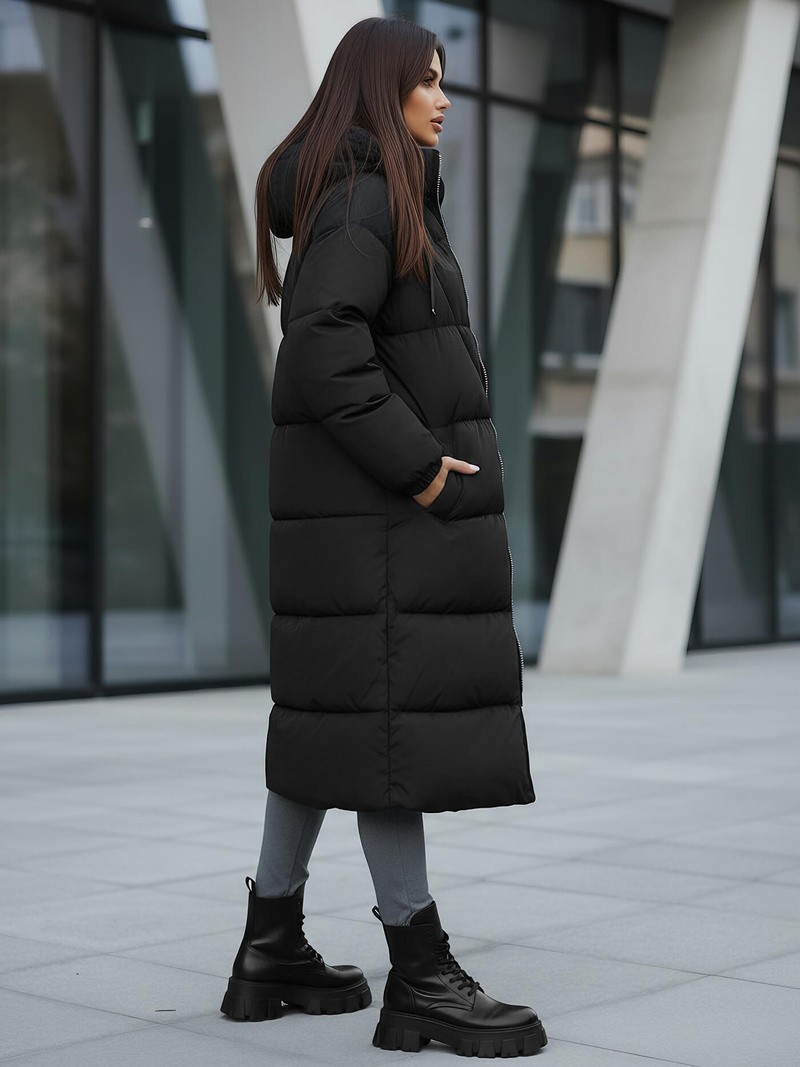 Γυναικείο μπουφάν μαύρο OZONEE JS/5M3163/392Z