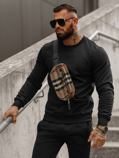 Ανδρικό σετ φόρμας μαύρο OZONEE JS/68C10380/3Z