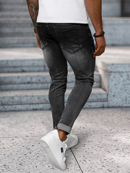 Ανδρικό τζιν παντελόνι mαύρος OZONEE NB/MP0169G