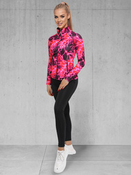 Γυναικείο σετ φόρμας δύο κομματιών ροζ OZONEE O/20713